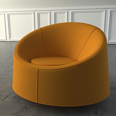 Elegant Tacchini Crystal Chair 3D model image 1 