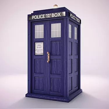 Classic Doctor Who TARDIS Model 3D model image 1 