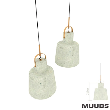 Minimalist Concrete Light 3D model image 1 