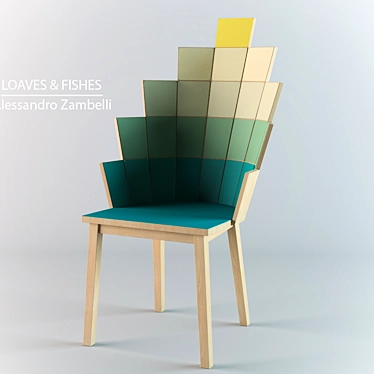 Miraculous Mosaic Chair 3D model image 1 