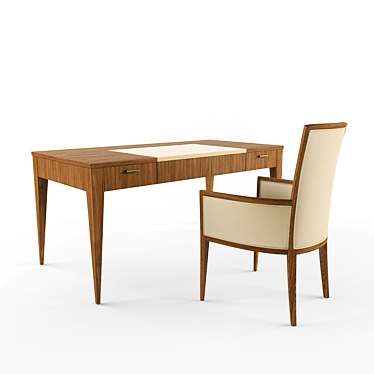 Selva Desk & Chair Set 3D model image 1 