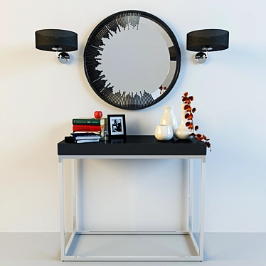 Minhou Mirror Set: Luxurious Reflection for Your Home 3D model image 1 