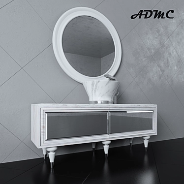 ADMC Wash Basin 3D model image 1 