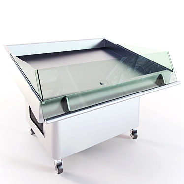 Fish Cooling Table: Freshness and Efficiency 3D model image 1 