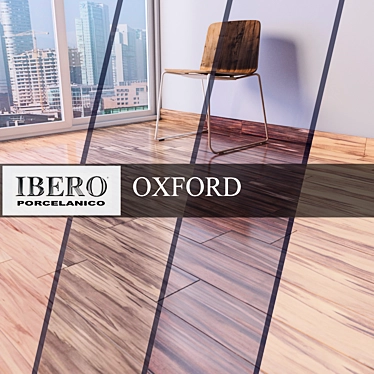 IBEROCERAMICA Oxford: Stylish MultiTexture Wood Tiles 3D model image 1 