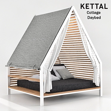 Cozy Retreat: Kettal Cottage Daybed 3D model image 1 