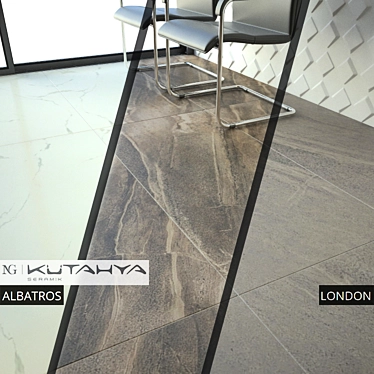 KUTAHYA SERAMIK ALBATROS, LONDON: Glossy Nano Tiles for Indoor and Outdoor Cladding 3D model image 1 