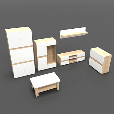 Timeless Home Furniture Set 3D model image 1 
