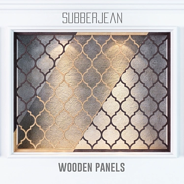 Decorative Wooden Plywood Panels - 3 Colored Subberjean 3D model image 1 