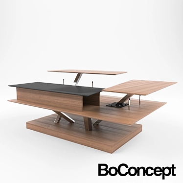 Modern Scandinavian Coffee Table 3D model image 1 