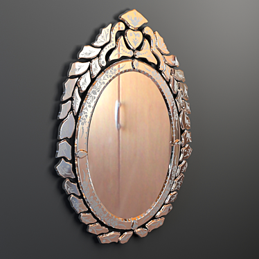 Elegant Laura Mirror 3D model image 1 