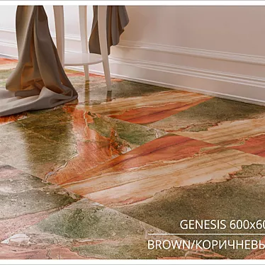 KERRANOVA Slate Floor Tiles 3D model image 1 