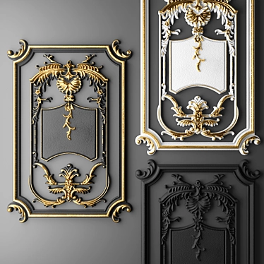  Elegant Stucco Frame 3D model image 1 