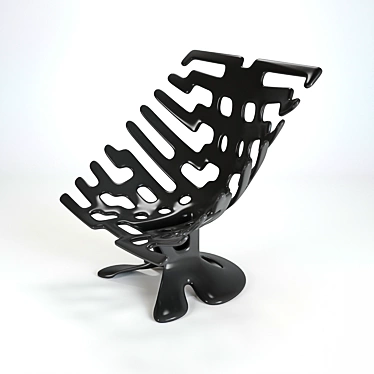 Garden Bliss: Plastic Chair 3D model image 1 