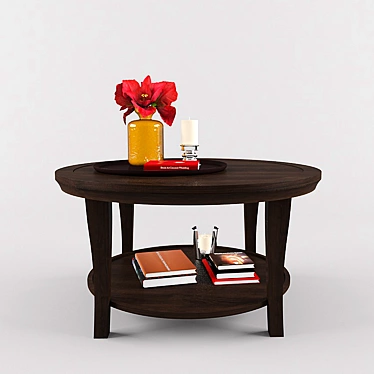  PotteryBarn Coffee Table - Elegant and Artistic 3D model image 1 