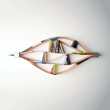 Versatile Bookshelf: Flexible Design with Designer Collection 3D model image 1 