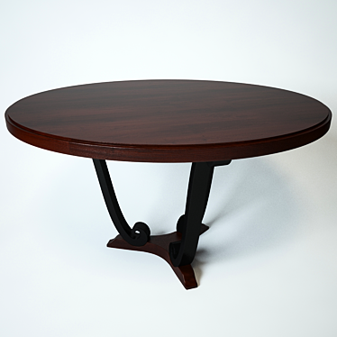 Elegant Navour Dining Table 3D model image 1 