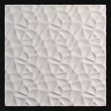 Elegant Plaster Wall Panel 3D model image 1 