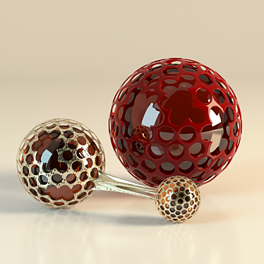 Sculptural Spheroid Decor 3D model image 1 