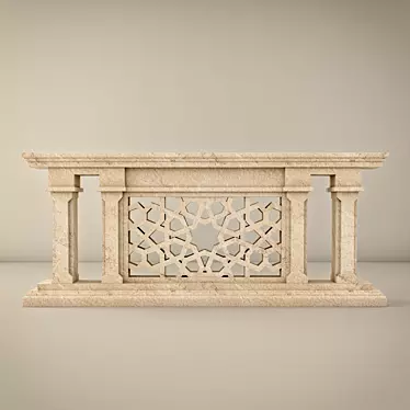 Exquisite Ethnic Balustrade 3D model image 1 