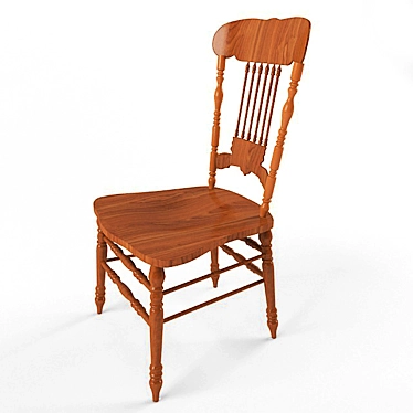 English Style Accent Chair 3D model image 1 