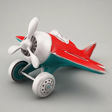 3D Toy Plane Model Kit 3D model image 1 