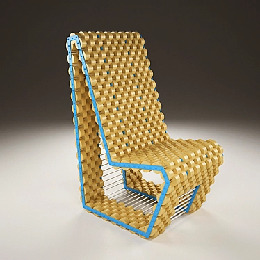 Eco-Friendly Cork Chair 3D model image 1 