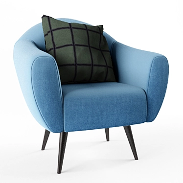 Cozy Armchair: Ultimate Comfort 3D model image 1 