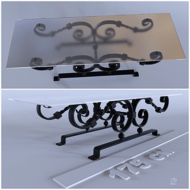 Zhuonalny Folding Table 3D model image 1 