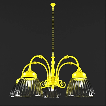 Sleek Catrin Pendant Light 3D model image 1 