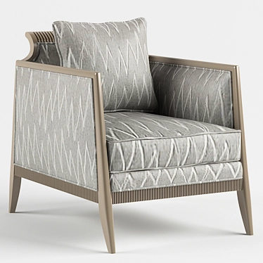 Caracole Upholstery Armchair - Elegant and Stylish 3D model image 1 