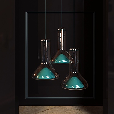 Crystal Whistle Pendant Lamp 3D model image 1 
