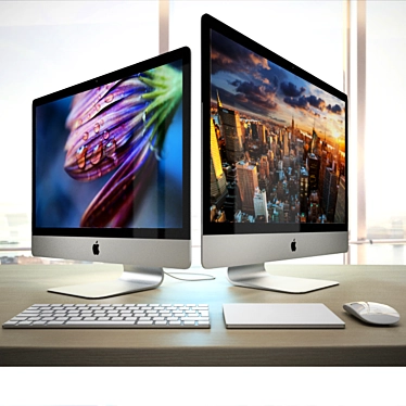 Apple iMac 2015 5k 27" RETINA + Accessories 3D model image 1 