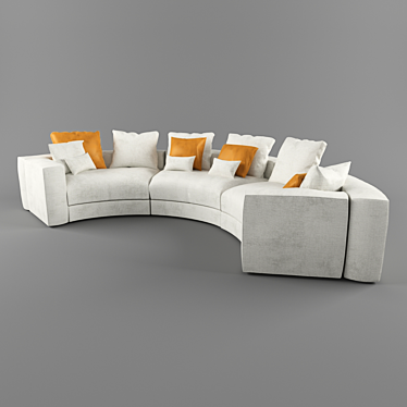 Swan Italia Hills: Modular Sofa 3D model image 1 