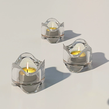 A candle holder for a warming candle from IKEA