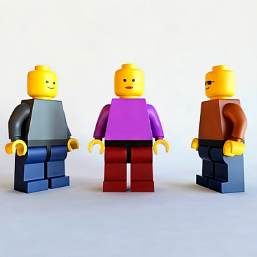 Mini LEGO Figures Set 3D model image 1 