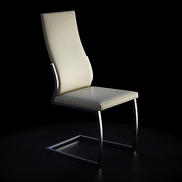 Elegant Lyra Chair 3D model image 1 