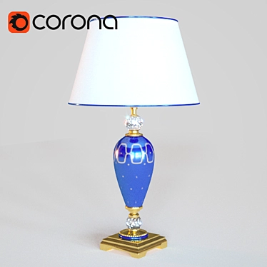 Elegant Le Porcellane Table Lamp 3D model image 1 
