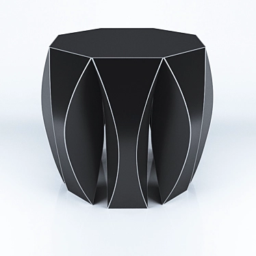 Cozy Seat: Nook Stool 3D model image 1 