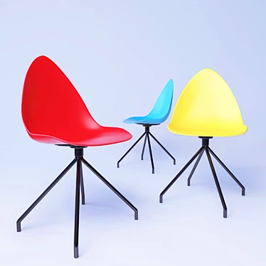 Modern Stylish Chair by Karim Rashid 3D model image 1 