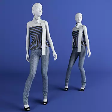 Stylish Maneken for Fashion Display 3D model image 1 