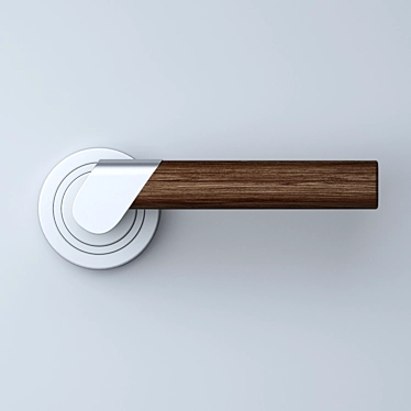 ModernSlice Door Handle 3D model image 1 