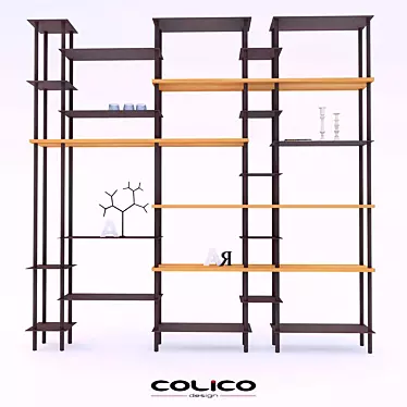 Colico PureBook Shelf Set 3D model image 1 