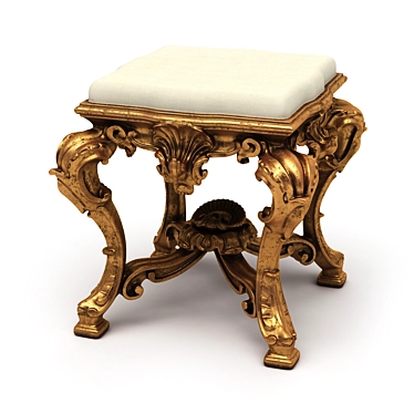 The Palazzo Capponi Gold Bench 3D model image 1 