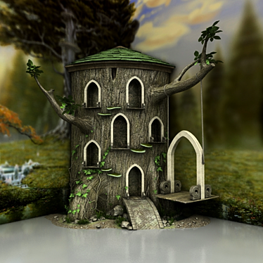 Enchanting Elf Dwelling 3D model image 1 