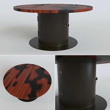 Cosmo Coffee Table Stove: Stylish & Functional 3D model image 1 