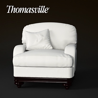 Luxury Thomasville Armchair 3D model image 1 