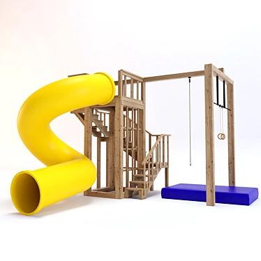 FunSlide: Kids' Favorite Playground 3D model image 1 