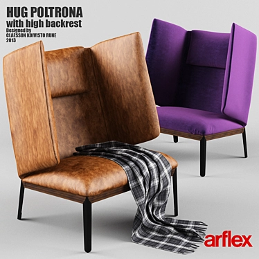 HUG POLTRONA with high backrest