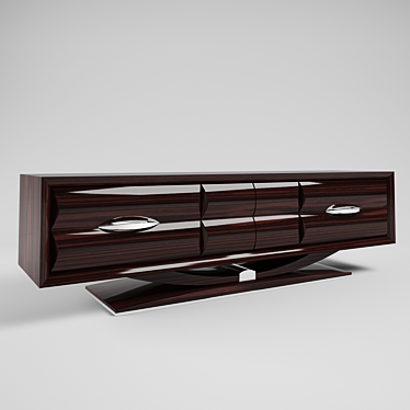 Classic Style TV Stand - JendyCarlo Lucky 3D model image 1 